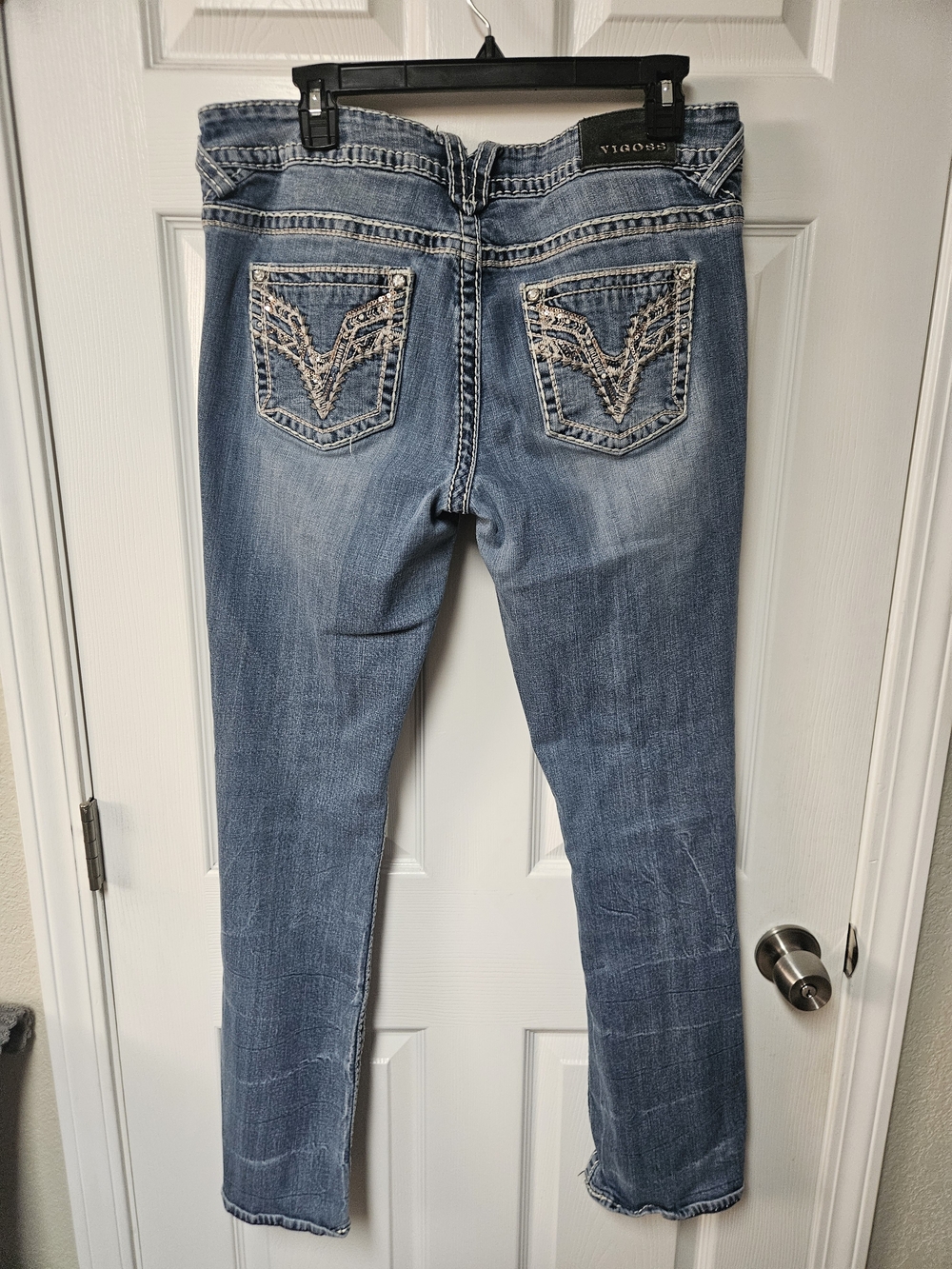 Vigoss Women's Blue Faded Bootcut Jeans